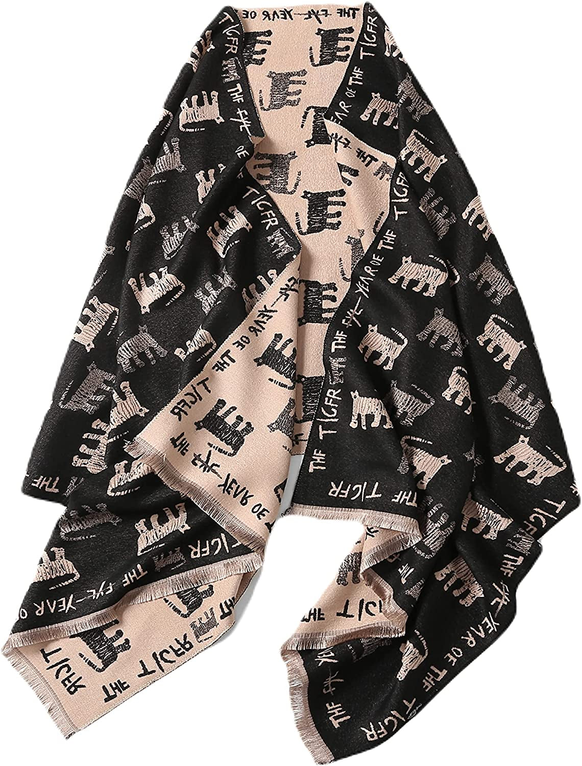 Jeelow Winter Pashmina Blanket Scarfs Shawls Wraps Open Front Poncho Cape for Women Wedding Evening Dresses Apparel & Accessories > Clothing Accessories > Scarves & Shawls Jeelow Pink  