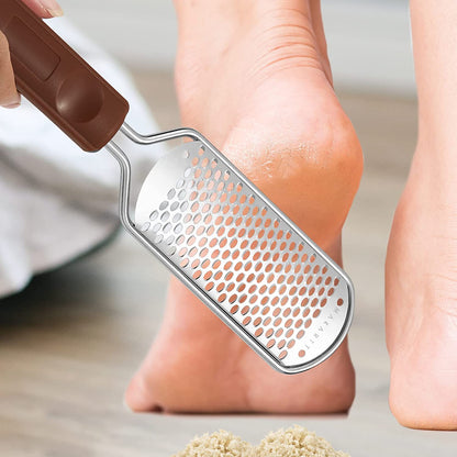 Makartt Callus Remover for Feet Metal Foot Rasp File Professional Colossal Stainless Steel Foot Scrubber Dead Skin Remover Pedicure Supplies for Foot Care, Can Be Used on Both Dry and Wet Feet Health & Beauty > Personal Care > Foot Care Makartt   