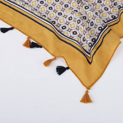 FRAIFICE Lightweight Scarf for Women for Spring Summer Fall Floral Scarves Shawl Wrap Pashimina with Tassels Apparel & Accessories > Clothing Accessories > Scarves & Shawls FRAIFICE   