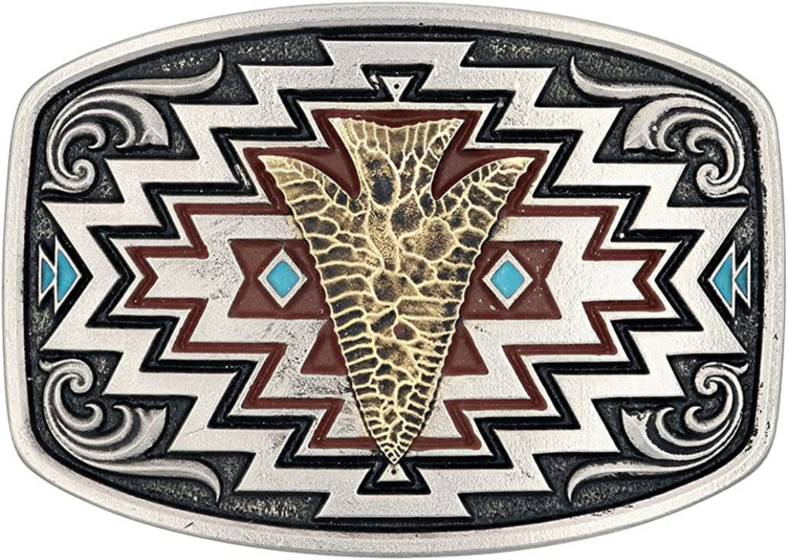 Montana Silversmiths Southwest Collection Attitude Western Belt Buckle Apparel & Accessories > Clothing Accessories > Belt Buckles Montana Silversmiths Radiating Center Arrow - Silver  