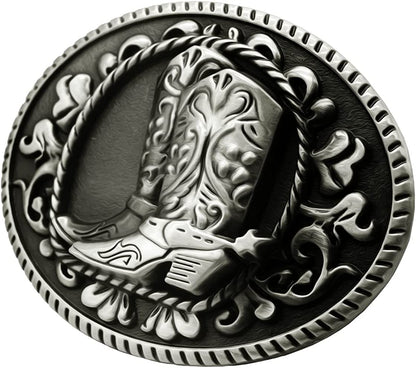 Moranse Religion Cross Cowboy Kneeling Prayer and Horse Design Belt Buckles Apparel & Accessories > Clothing Accessories > Belt Buckles Moranse   