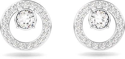 SWAROVSKI Creativity Circle Jewelry Collection, Clear Crystals Apparel & Accessories > Jewelry > Earrings SWAROVSKI Earrings - Rhodium Tone  