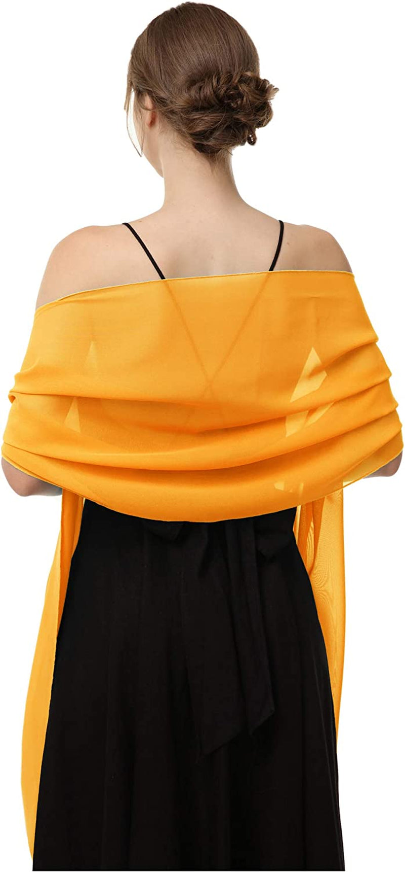 Chiffon Shawls Scarves Wraps for Bridal Wedding Party Evening Dress and Special Occasion Dresses Apparel & Accessories > Clothing Accessories > Scarves & Shawls Baoqiya   