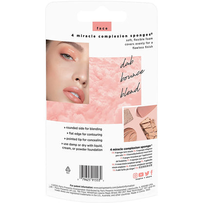 Real Techniques Miracle Complexion Sponge, Makeup Blender for Liquid and Cream Foundation, Full Coverage, Streak-Free Professional Makeup Tool, Cruelty Free, Vegan, Latex Free, 4 Count Health & Beauty > Personal Care > Cosmetics > Cosmetic Tools > Makeup Tools Real Techniques   