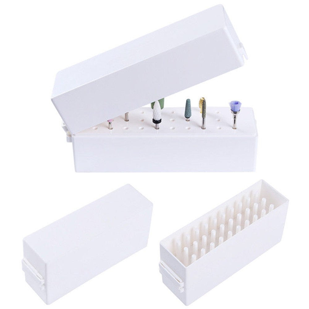 Gimiton Nail Drill Bits Holder Dustproof Stand Displayer Organizer Container 30 Holes Manicure Tools Acrylic Cover Case Manicure Tools Health & Beauty > Personal Care > Cosmetics > Cosmetic Tools > Nail Tools Gimiton   