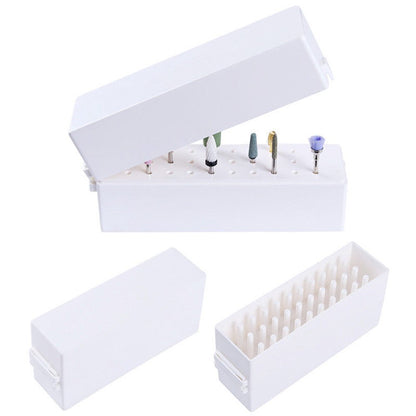 Gimiton Nail Drill Bits Holder Dustproof Stand Displayer Organizer Container 30 Holes Manicure Tools Acrylic Cover Case Manicure Tools Health & Beauty > Personal Care > Cosmetics > Cosmetic Tools > Nail Tools Gimiton   