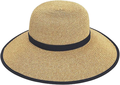 Sun 'N' Sand Women'S French Laundry Sun Hat - UPF 50+ - Backless, Foldable, and Packable 4” Brim Hat - One Size Apparel & Accessories > Clothing Accessories > Headwear Sun 'N' Sand Black  
