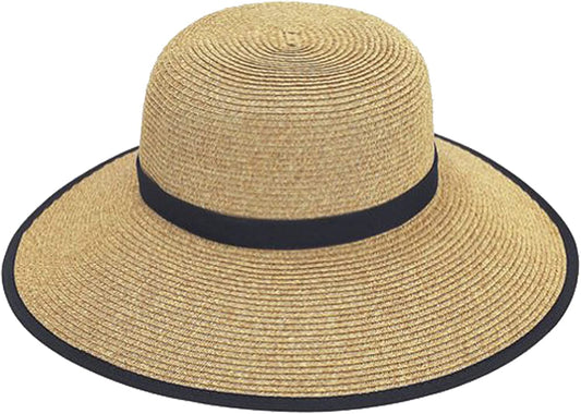 Sun 'N' Sand Women'S French Laundry Sun Hat - UPF 50+ - Backless, Foldable, and Packable 4” Brim Hat - One Size Apparel & Accessories > Clothing Accessories > Headwear Sun 'N' Sand Black  