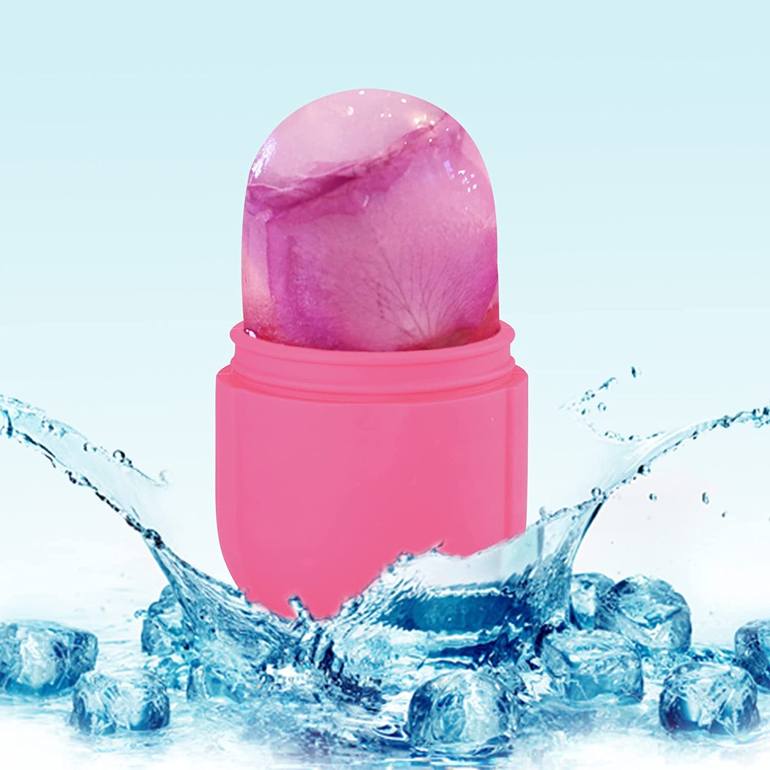 Ice Roller for Face and Eye, Silicone Ice Mold for Face,Facial Ice Roller Skin Care Tool for Eye Puffiness Relief & Remove Fine Lines & Reduce Acne Beauty Gift for Women (Pink) Health & Beauty > Personal Care > Cosmetics > Cosmetic Tools > Skin Care Tools Aethland   