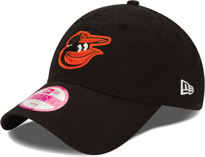 New Era MLB Women'S Essential 9Twenty Adjustable Cap Apparel & Accessories > Clothing Accessories > Hats New Era Baltimore Orioles  