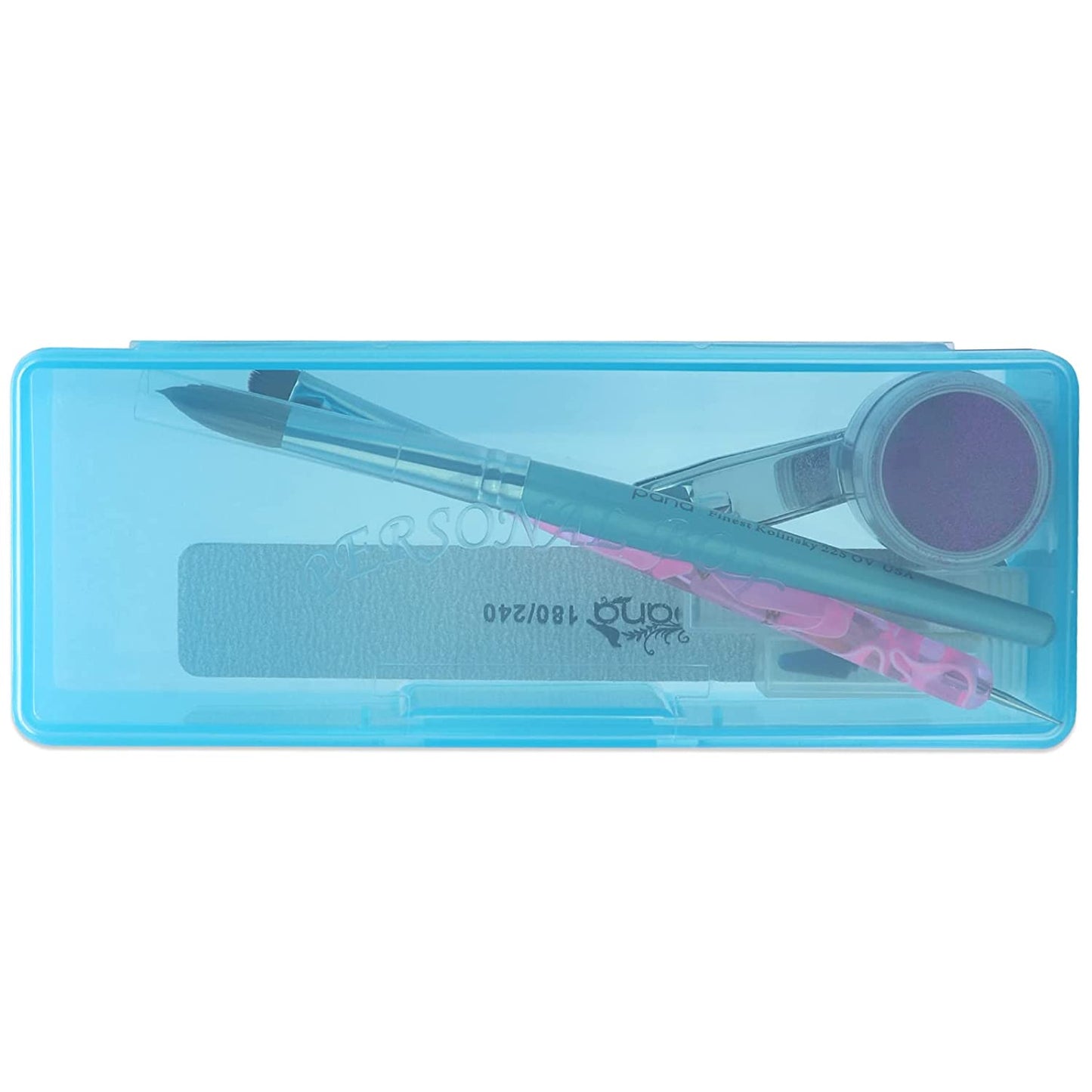 Beauticom Personal Box Storage Case for Professional Manicurist Nails Pedicure (Large Size) (4 Pieces Mix Color, Mix Color: Pink, Blue, Frosted, Purple) Health & Beauty > Personal Care > Cosmetics > Cosmetic Tools > Nail Tools Beauticom   