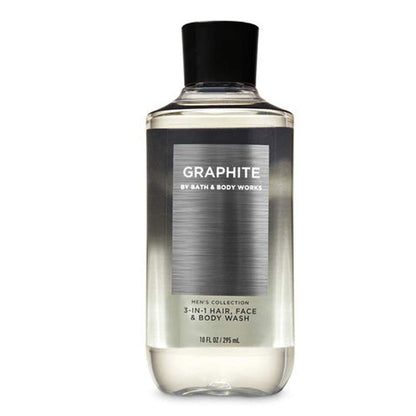 BATH and BODY WORKS, GIFT SET GRAPHITE for MEN ~ BODY WASH ~ BODY CREAM and DEODORIZING BODY SPRAY- FULL SIZE Health & Beauty > Personal Care > Cosmetics > Bath & Body Bath & Body Works   