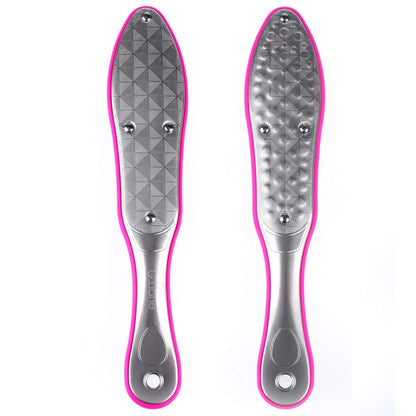 Foot File Callus Remover - G.Liane Professional Portable Foot Care Tool Stainless Steel Colossal Pedicure Foot Rasp Callus Removal Double Sided Pedicure Rasp File for Extra Smooth (Black) Health & Beauty > Personal Care > Foot Care G.Liane Pink  