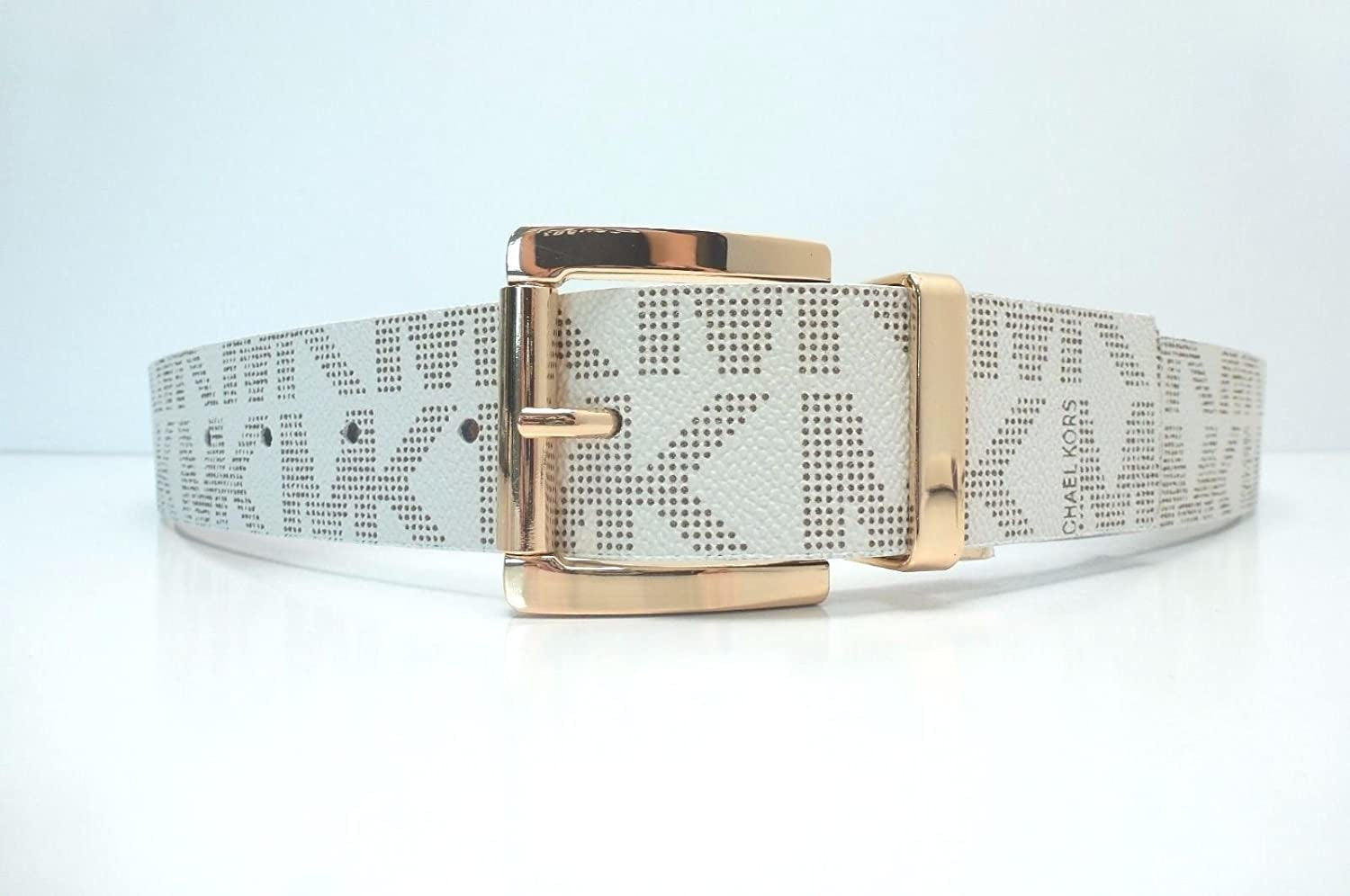 Michael Kors Mk Signature Monogram Logo Reversible Buckle Belt Apparel & Accessories > Clothing Accessories > Belts Michael Kors   