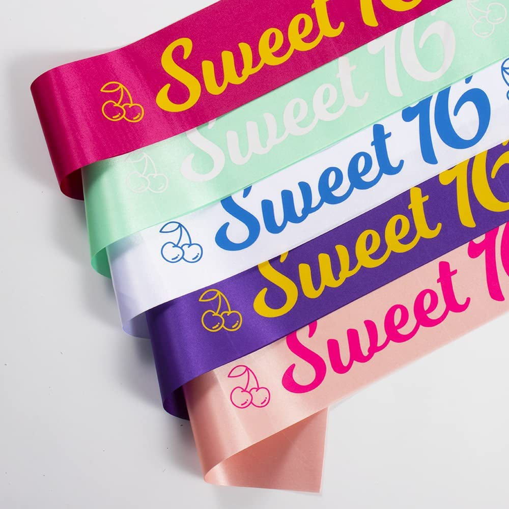 Party to Be Sweet 16 Birthday Sash Happy 16Th Birthday Party Decoration Party Favors for Birthday Girls Purple Apparel & Accessories > Clothing Accessories > Sashes Party to Be   