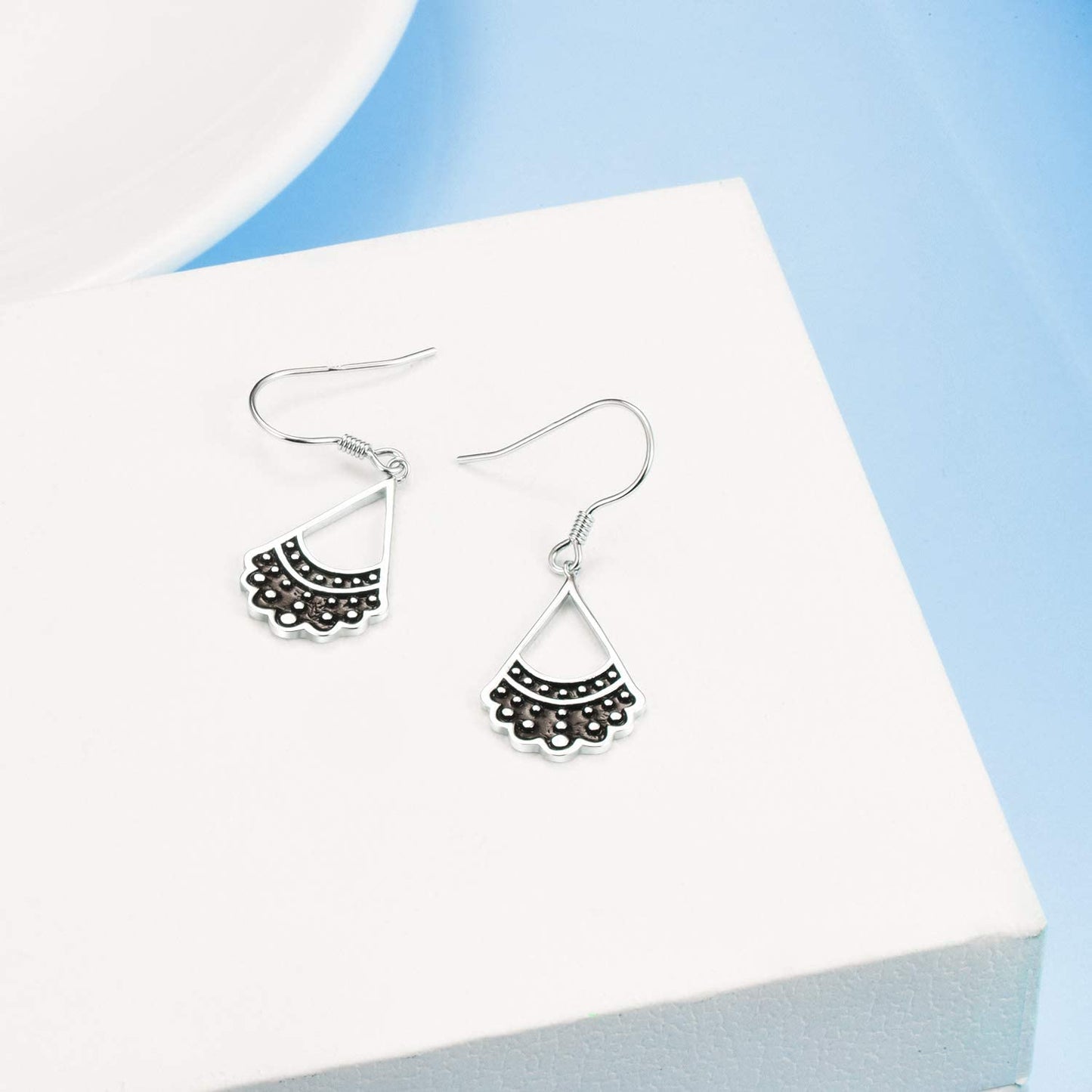 WINNICACA RBG Dissent Collar Earrings Sterling Silver Dangle Drop Hook Earrings Jewelry Gifts for Fans Women, Gold Plated Apparel & Accessories > Jewelry > Earrings WINNICACA   