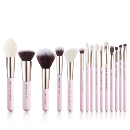 Jessup 15Pcs Makeup Brushes Make up Tool Kit Beauty Professional Eyeshadow Power Lipstick Blending Cheeck Cosmetic Brushes Set Zinfandel T283 Health & Beauty > Personal Care > Cosmetics > Cosmetic Tools > Makeup Tools Jessup Blushing Bride  