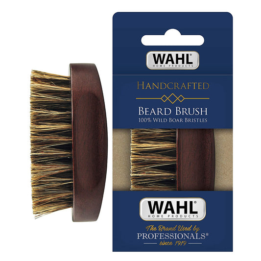 Wahl Small Travel Beard Brush with 100% Boar Bristles with Firm Natural Hair for Grooming & Styling – Wood Handle for Beards, Mustaches, Skin & Hair Care – Model 3346 Health & Beauty > Personal Care > Hair Care Wahl Clipper Small Palm Brush  