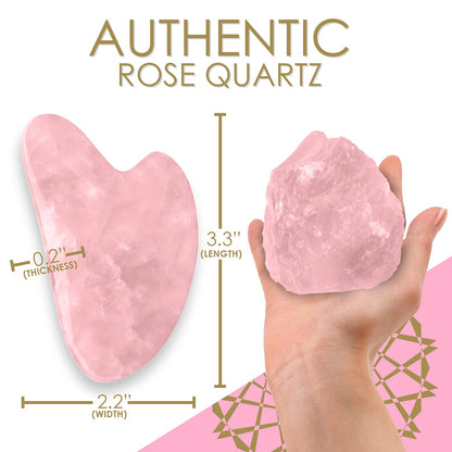 Radiant Harmony Gua Sha - Rose Quartz Gua Sha Facial Tools as Face Massager - Guasha Tool for Face Skin Care Tools - Easy to Use - Arrives in a Luxury Box & Bag with Guide - Gifts for Women Health & Beauty > Personal Care > Cosmetics > Cosmetic Tools > Skin Care Tools RADIANT HARMONY   