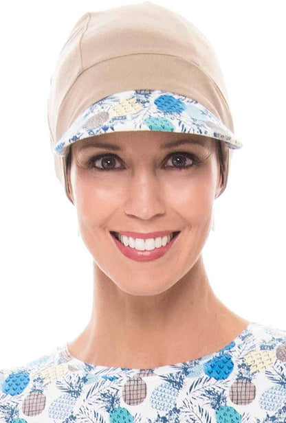 Cardani Classic Baseball Cap Viscose from Bamboo Baseball Hat Apparel & Accessories > Clothing Accessories > Headwear Cardani French Beige W/ Pina Colada One Size 