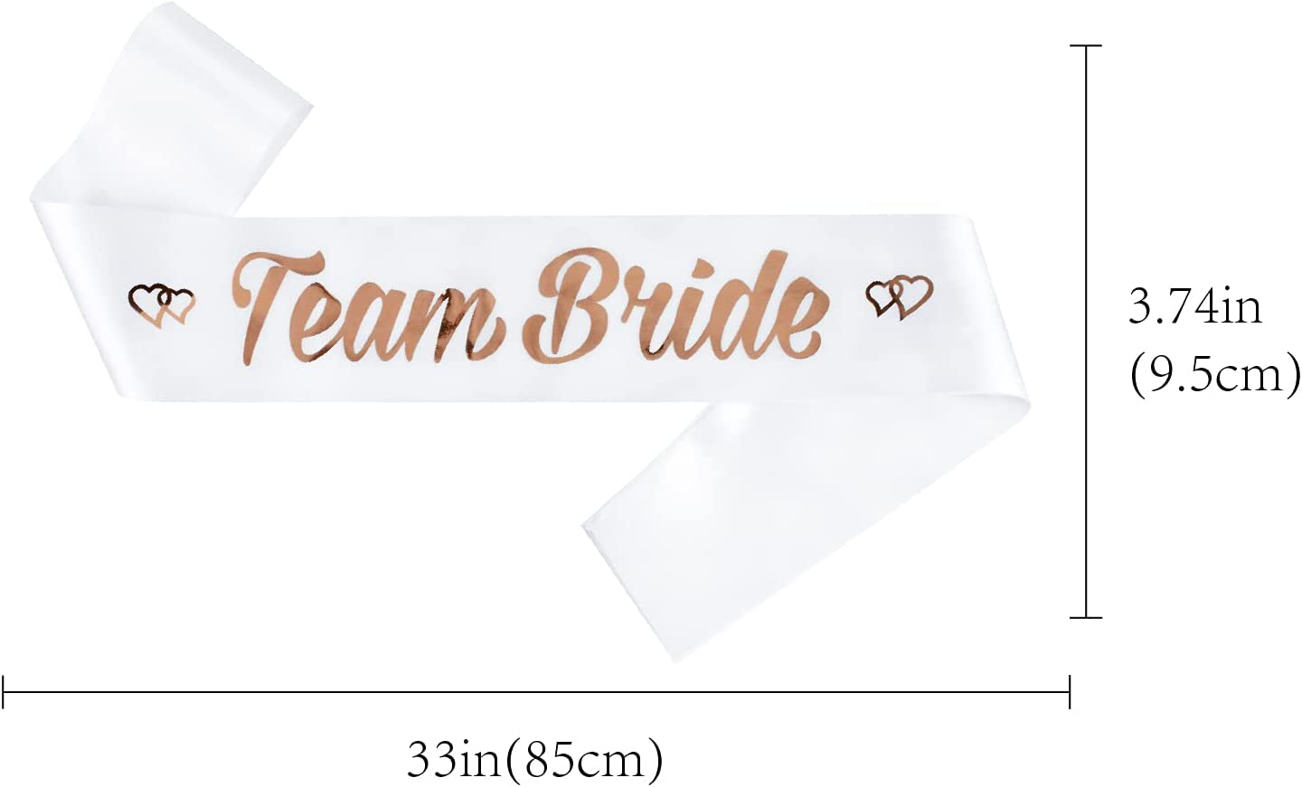 SGKUED Rose Gold Bachelorette Party Sash - Team Bride Decorations,Bridal Shower Favors,Hen Night Gifts, Engagement Party Satin Favors,Wedding Party Accessories Apparel & Accessories > Clothing Accessories > Sashes SGKUED   