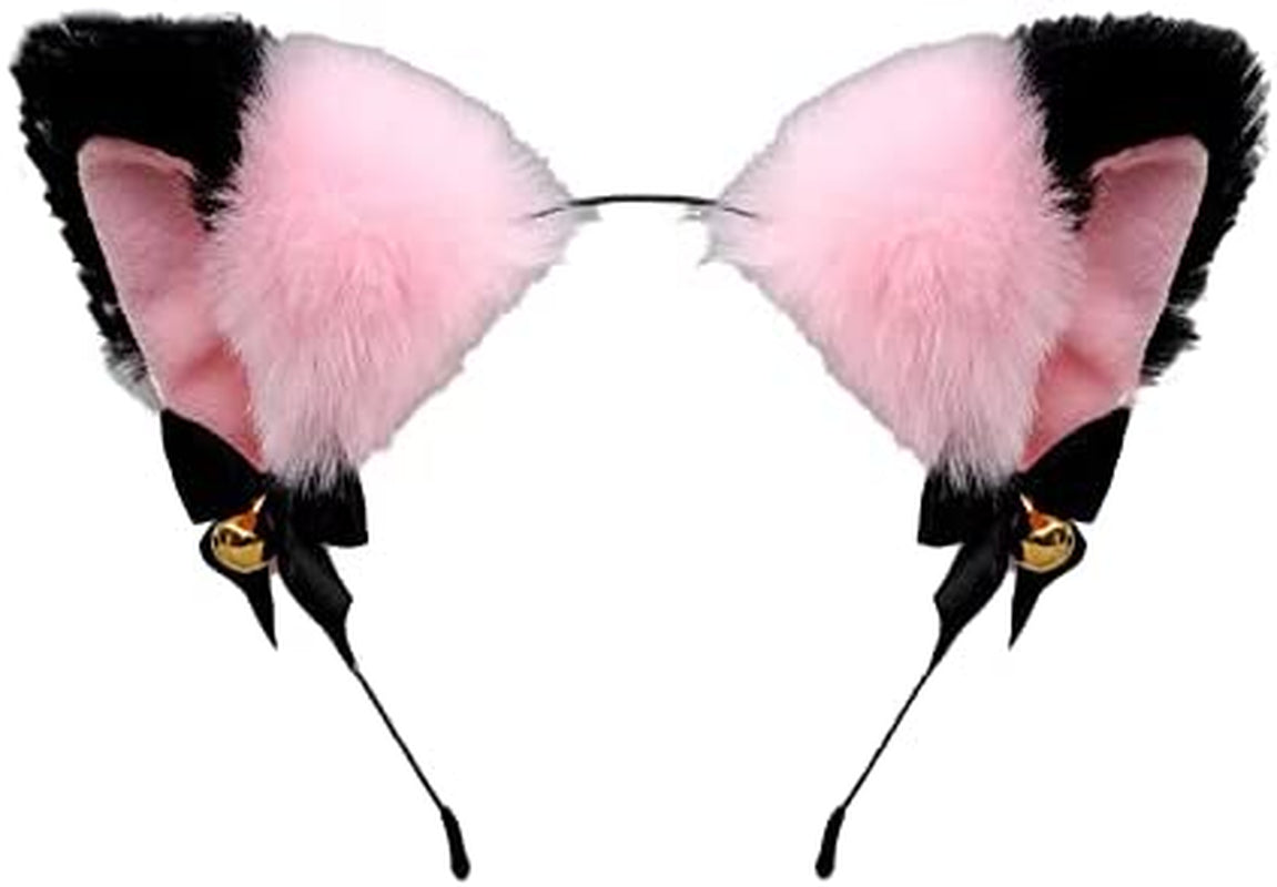 Faylay Cosplay Girl Plush Furry Cat Ears Headwear Accessory for Cam Girl Party Apparel & Accessories > Clothing Accessories > Headwear Faylay 16-fjh  