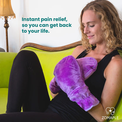 Microwavable Mittens and Heated Gloves for Arthritis Hands – Hand Warmers for Arthritis Using Moist Heat Therapy – Pain Relief for Raynaud'S, Stiff Fingers & Carpal Tunnel (Lavender) Apparel & Accessories > Clothing Accessories > Gloves & Mittens Zomaple   