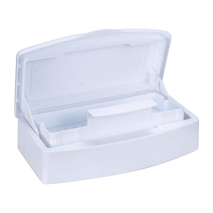 Sanitizing Tray-Sanitizing Container,Plastic Storage Box,Sanitizing Nail Art Tools,Beauty Tools Soaking Box,Tweezers,Hair Salon, Sanitizing Nail Art Equipment-Black Health & Beauty > Personal Care > Cosmetics > Cosmetic Tools > Nail Tools Aifeiter Light white  