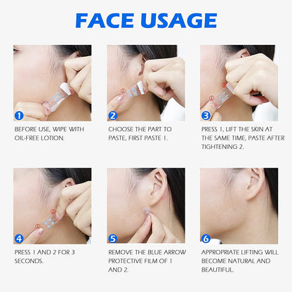 Face Lift Tape,Face Tape Lifting Invisible,Waterproof and Breathable Thin,Makeup Tools to Hide Double Chin and Wrinkles around the Eyes & Neck,40 Pieces Health & Beauty > Personal Care > Cosmetics > Cosmetic Tools > Skin Care Tools Tetyana naturals   
