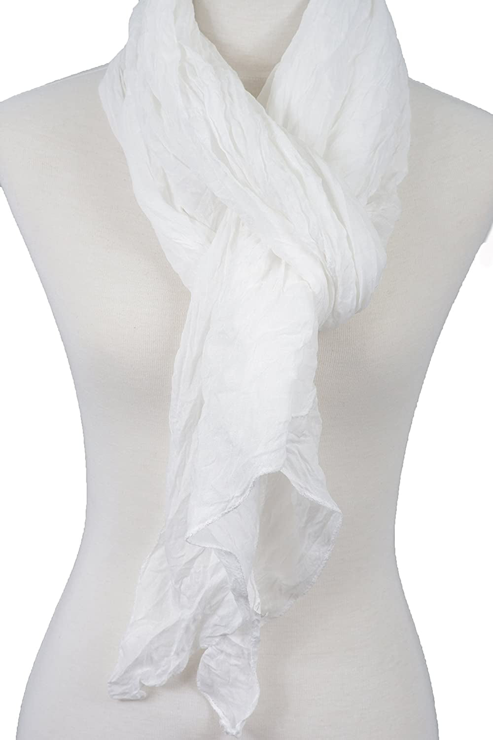 Cotton Solid Color Wrinkle Linen Scarf, Fashion Scarf, Multi Color, Beach Scarf Apparel & Accessories > Clothing Accessories > Scarves & Shawls Aleena   