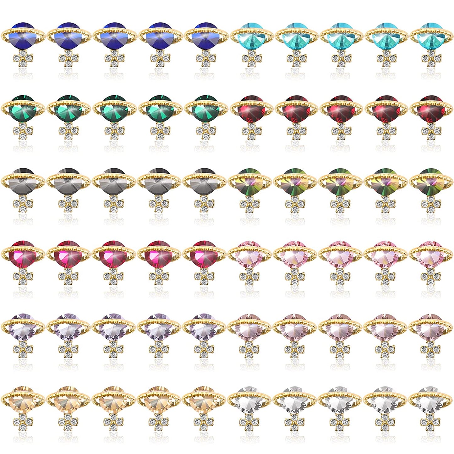 Kalolary Letter Dangle Nail Charm, 3D Piercing Alphabet Rhinestone Alloy Jewelry Hoops with Nail Piercing Tool Hand Drill for Birthday Nail Art Decoration Health & Beauty > Personal Care > Cosmetics > Cosmetic Tools > Nail Tools Kalolary Plant Gold  