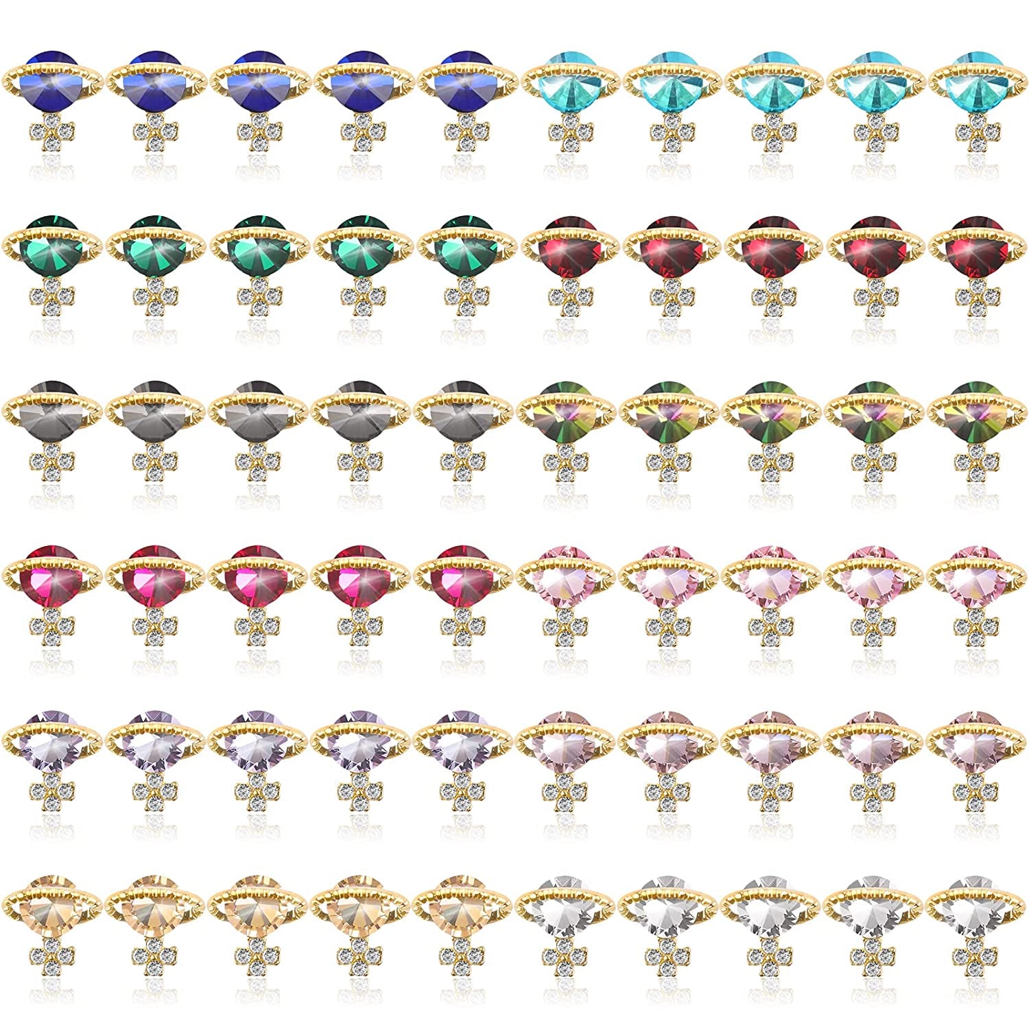 Kalolary Letter Dangle Nail Charm, 3D Piercing Alphabet Rhinestone Alloy Jewelry Hoops with Nail Piercing Tool Hand Drill for Birthday Nail Art Decoration Health & Beauty > Personal Care > Cosmetics > Cosmetic Tools > Nail Tools Kalolary Plant Gold  