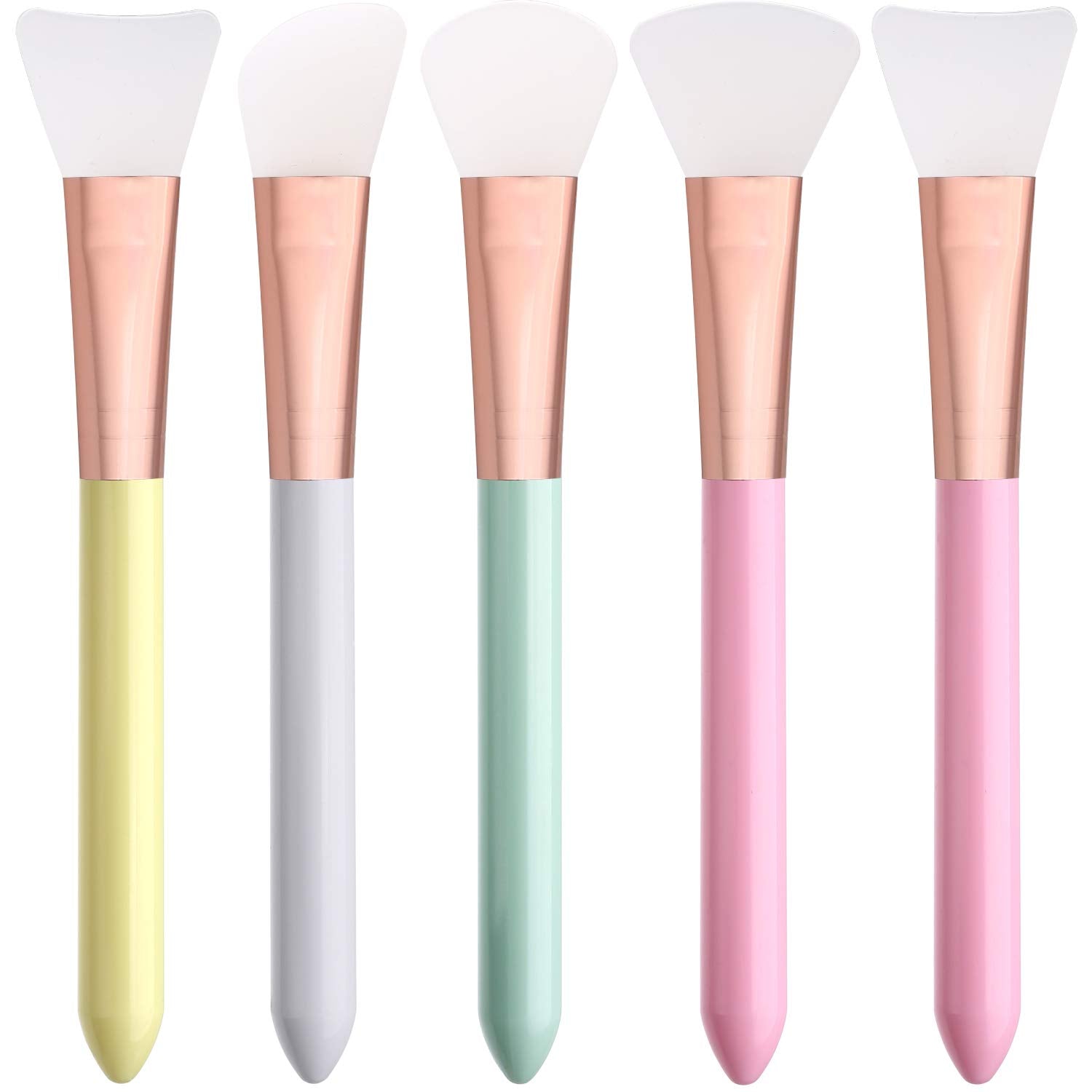 Elisel 5Pcs Silicone Face Mask Brushes Flexible Facial Mud Mask Applicator Brush for Applying Facial Mask,Sleeping Mask, Clay Mask,Body Lotion Mask Beauty Tools Makeup Brushes Applicator (Style 1) Health & Beauty > Personal Care > Cosmetics > Cosmetic Tools > Makeup Tools Elisel Style 1  