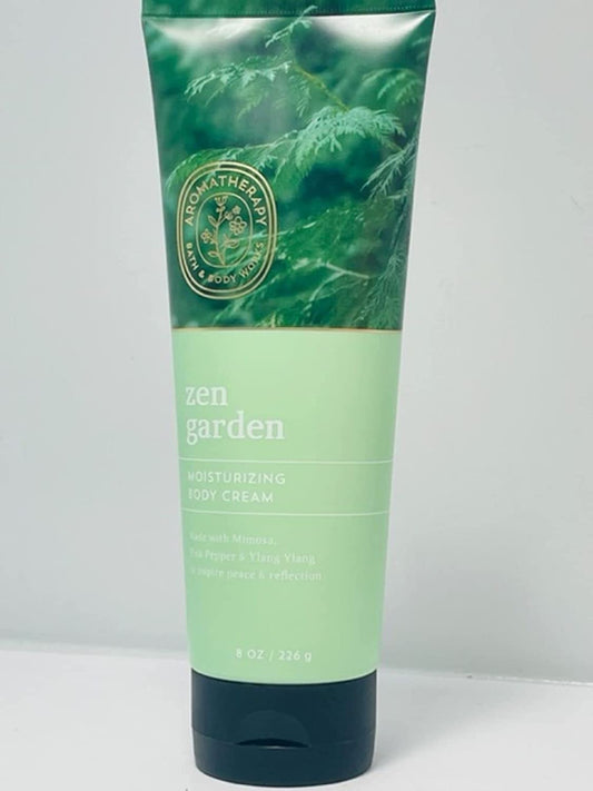 Bath and Body Works Aromatherapy Zen Garden Peace Body Cream 8 Ounce Moisturizer Mimosa Pink Pepper Ylang Ylang Health & Beauty > Personal Care > Cosmetics > Bath & Body Bath and Body Works   