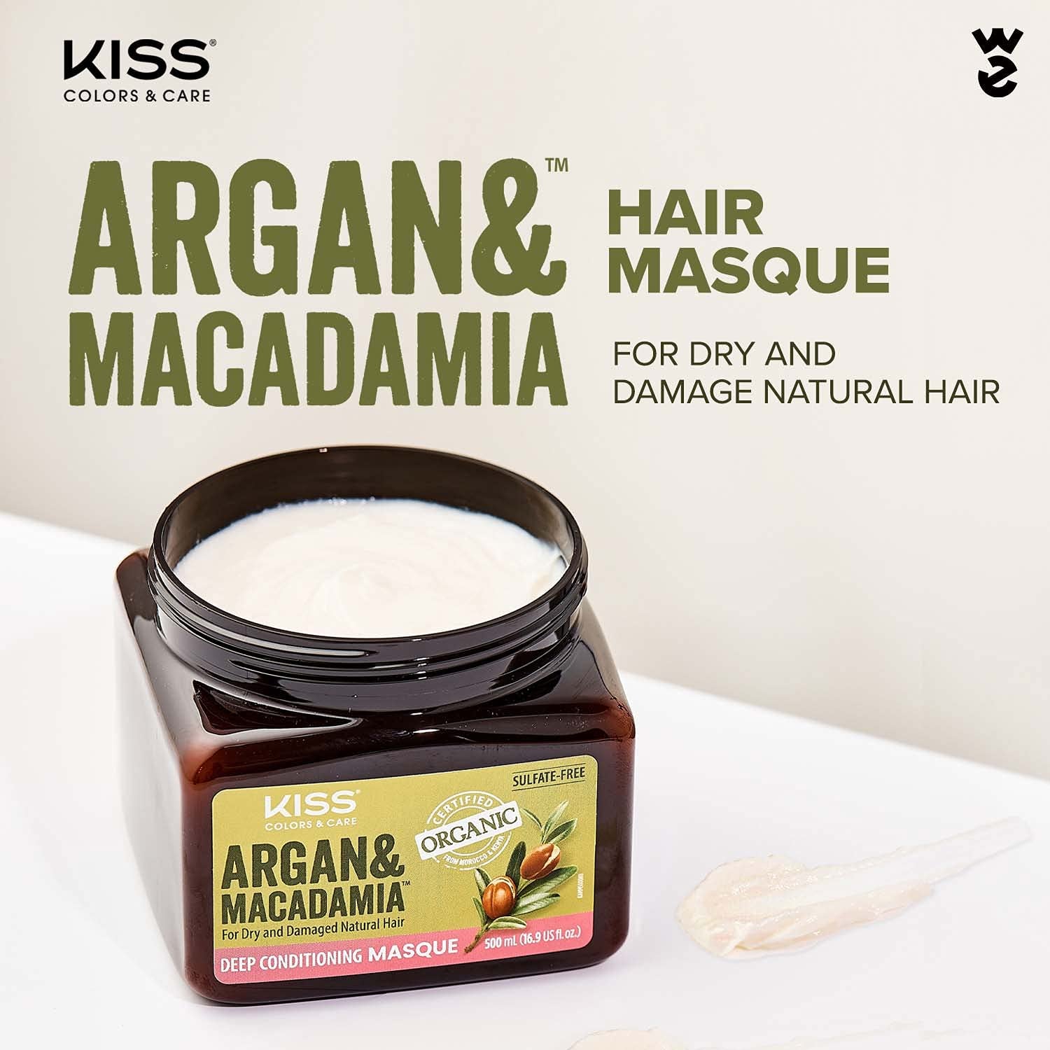 Kiss Argan & Macadamia Natural Hair Care Hair Oil Serum & Hair Masque Health & Beauty > Personal Care > Hair Care Kiss   
