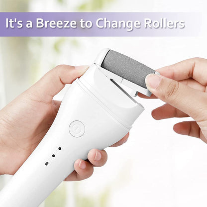 Upgraded Callus Remover for Feet, Voirse Rechargeable 2 Speeds Foot File with 3 Grinding Rollers, Water-Resistant Pedicure Tool, Low-Db Gentle Heel Shaver Scraper for Tough Thick Skin and Daily Care Health & Beauty > Personal Care > Foot Care Voirse   