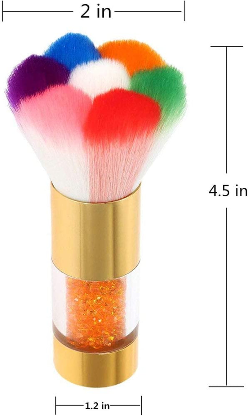 Nail Art Dust Remover Brush Anself Nail Cleaner for Acrylic Gel UV Nail Powder Brush Rhinestones Makeup Foundation Brush Tool - Gold Health & Beauty > Personal Care > Cosmetics > Cosmetic Tools > Nail Tools bouti1583   