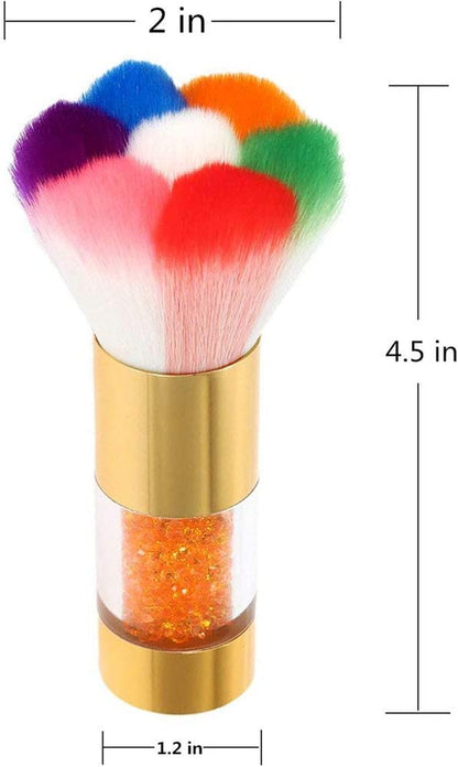 Nail Art Dust Remover Brush Anself Nail Cleaner for Acrylic Gel UV Nail Powder Brush Rhinestones Makeup Foundation Brush Tool - Gold Health & Beauty > Personal Care > Cosmetics > Cosmetic Tools > Nail Tools bouti1583   
