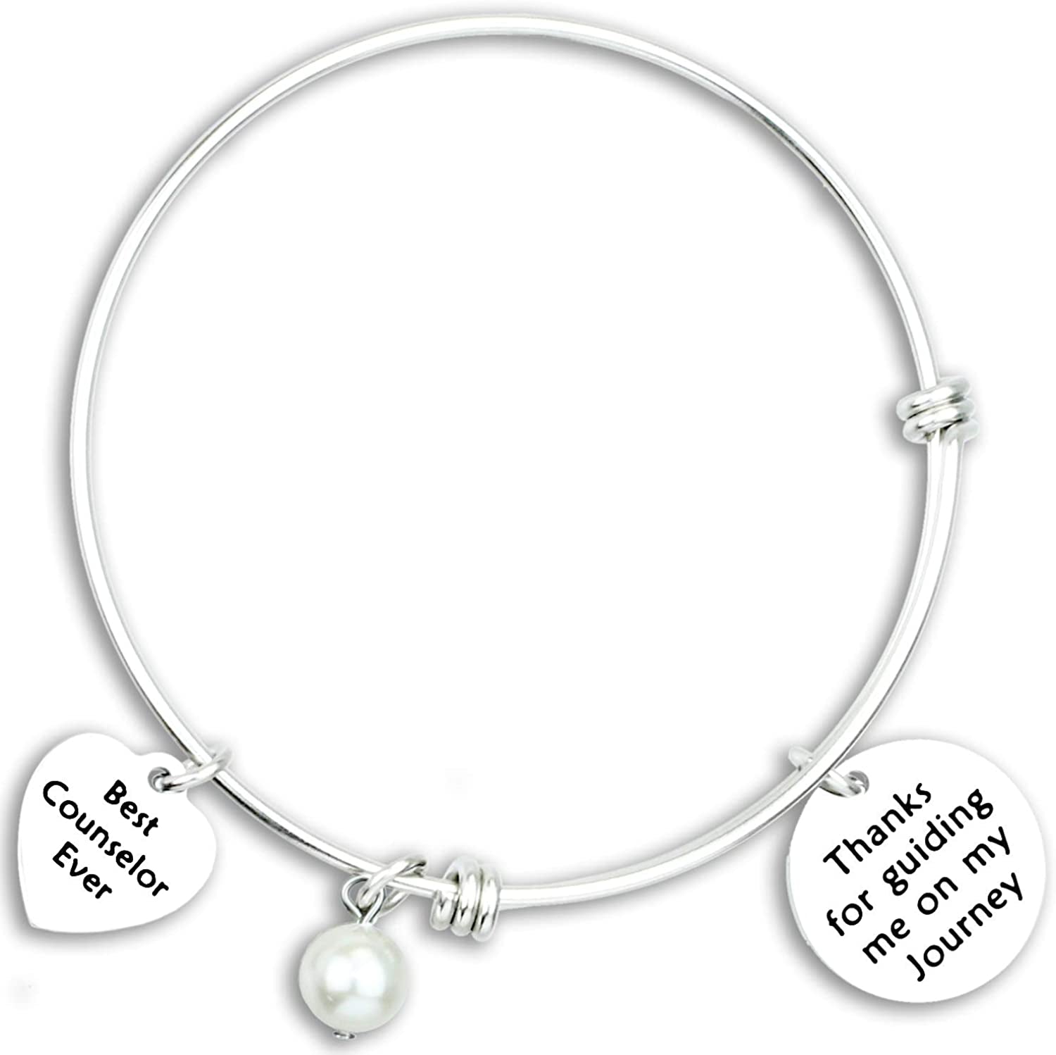 Kivosliviz Counselor Gifts Thank You Gifts for Counselors Best Counselor Ever School Counselor Jewelry Apparel & Accessories > Jewelry > Bracelets Anrrion thanks bracelet  