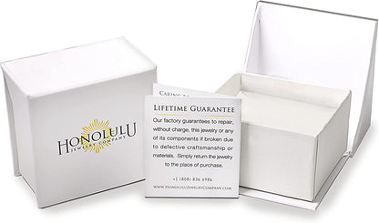 Honolulu Jewelry Company Sterling Silver Plumeria Flower Nature Hook Earrings with Czs, 12Mm Apparel & Accessories > Jewelry > Earrings Honolulu Jewelry Company   