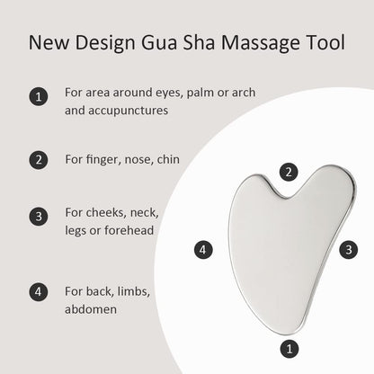 Face Massager, Metal Face Roller Gua Sha Massage Tool for Face Neck Eye Body Skin Care, Facial Roller for Women Health & Beauty > Personal Care > Cosmetics > Cosmetic Tools > Skin Care Tools Yeamon   