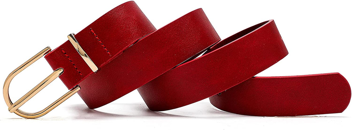 Earnda Women'S Faux Leather Chic Belt for Ladies Jeans Apparel & Accessories > Clothing Accessories > Belts Earnda   