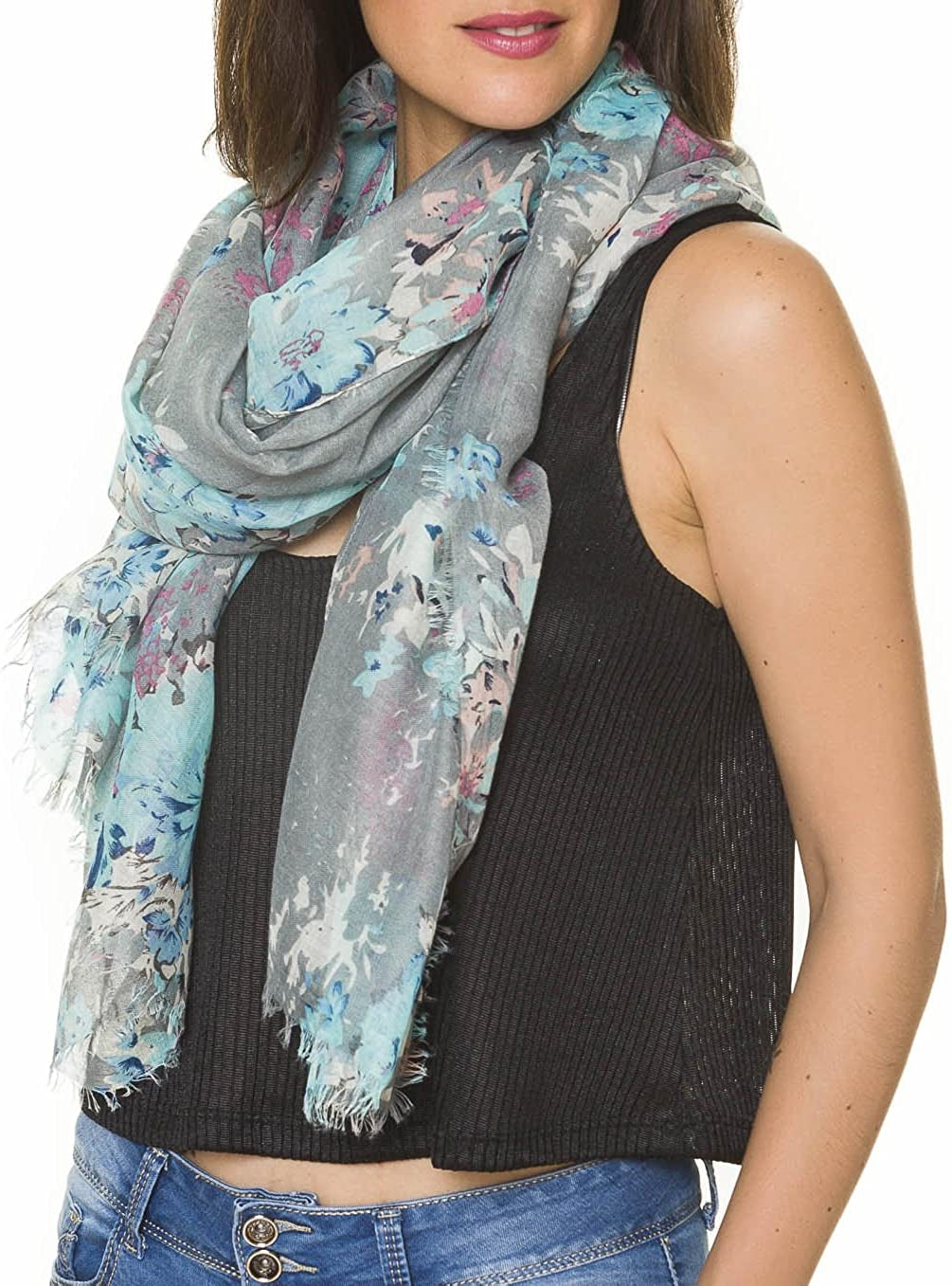 Scarfs for Women Lightweight Floral Flower Fashion Wrap Shawl Fall Winter Apparel & Accessories > Clothing Accessories > Scarves & Shawls MIMOSITO Daisy-g  