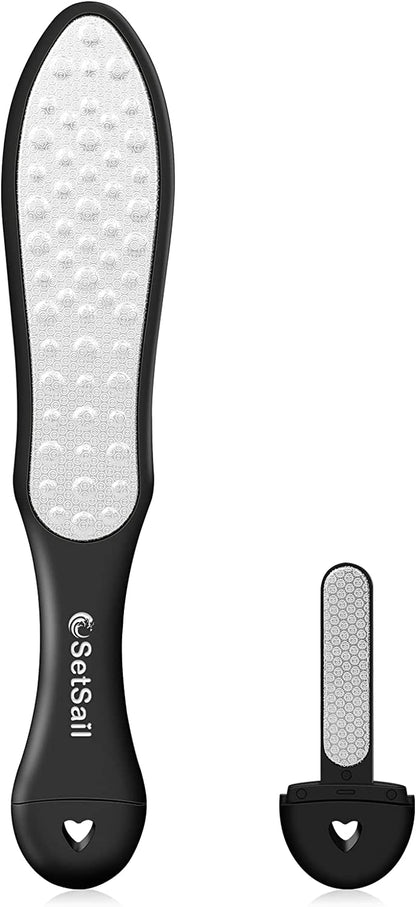 Setsail Foot File Callus Remover Metal Surface Foot Scrubber Premium Stainless Steel Pedicure Tools Can Be Used on Both Wet and Dry Feet, Foot Scraper for Dead Skin Foot Care Health & Beauty > Personal Care > Foot Care SetSail k003  
