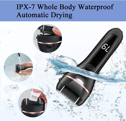 Callus Remover for Feet Rechargeable, 13-In-1 Professional Pedicure Tools Foot Care Kit, Foot Scrubber Electric Feet File Pedi for Hard Cracked Dry Dead Skin, 3 Rollers, 2 Speed, Battery Display, Gift Health & Beauty > Personal Care > Foot Care Nice-live   