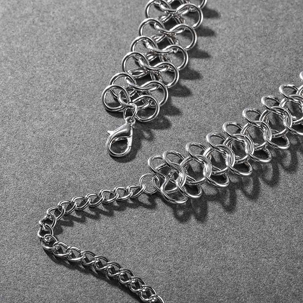 Victray Sequins Waist Chain Beach Belly Body Chains Fashion Waist Jewelry Nightclub Body Accessory for Women and Girls (Silver) Apparel & Accessories > Jewelry > Body Jewelry Victray   