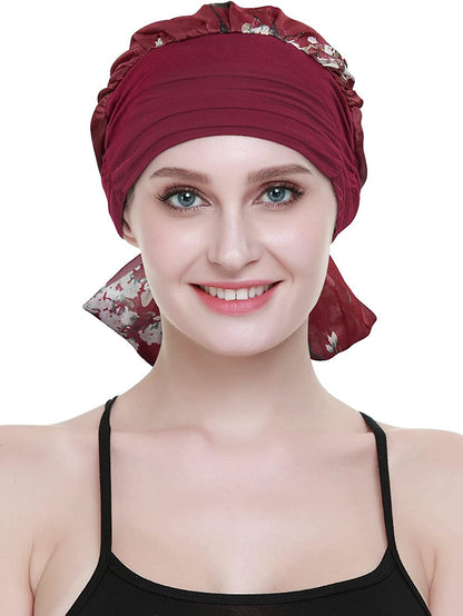 Chemo Headwear Headwrap Scarf Cancer Caps Gifts for Hair Loss Women Apparel & Accessories > Clothing Accessories > Bandanas & Headties FocusCare   