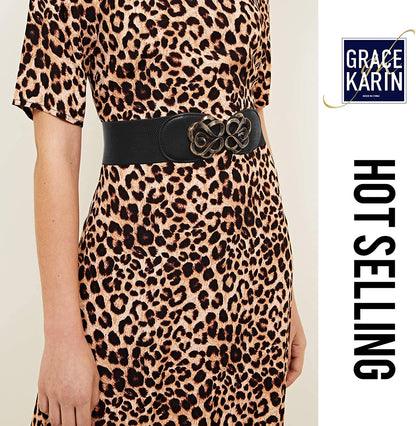 Women Stretchy Vintage Dress Belt Elastic Waist Cinch Belt CL413 Apparel & Accessories > Clothing Accessories > Belts GRACE KARIN   