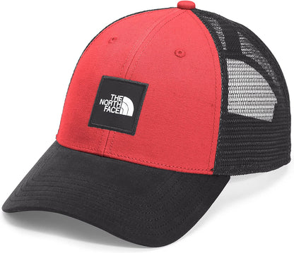 THE NORTH FACE TNF™ Box Logo Trucker Apparel & Accessories > Clothing Accessories > Hats THE NORTH FACE Tnf Black/Horizon Red One Size 