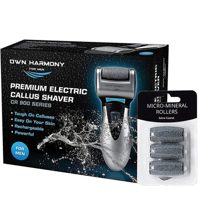 Own Harmony Electric Feet Callus Remover and 6 Rollers Bundle: Rechargeable Foot Scrubber Mens Pedicure Tools Kit, Professional Electronic Foot Care File, Best for Hard Cracked Dead Skin & Pedi Spa Health & Beauty > Personal Care > Foot Care Own Harmony   